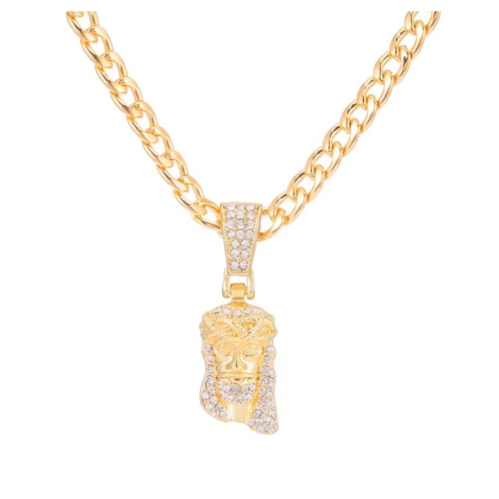 18k Gold Plated Jesus Piece